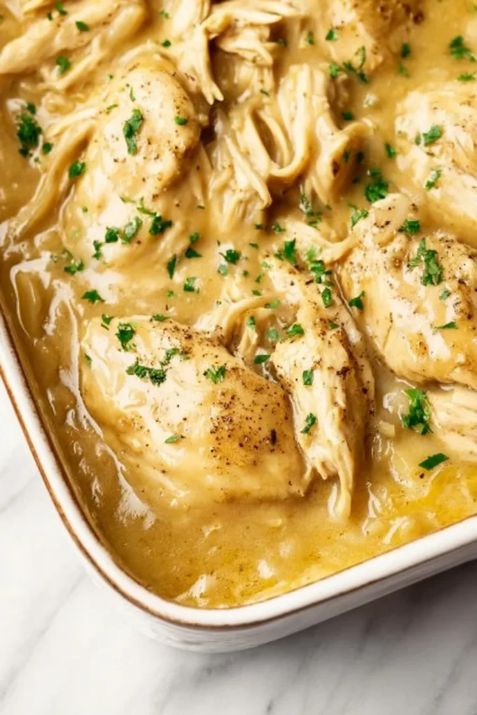 Delicious plate of best chicken and gravy served with mashed potatoes