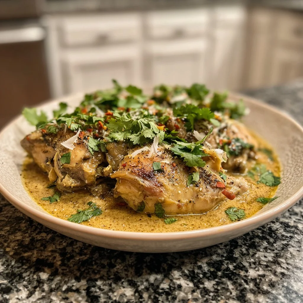 Delicious slow cooker coconut chicken recipe for warm, cozy meals