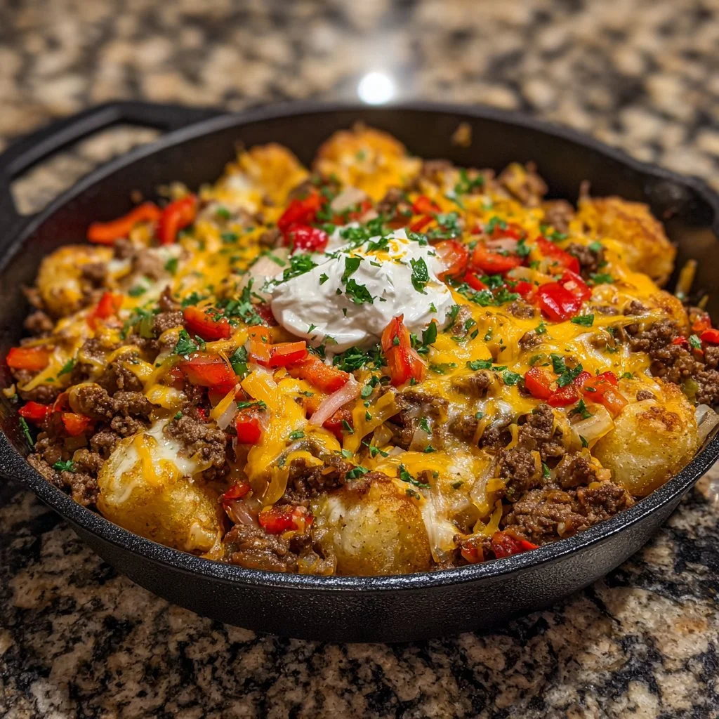 Delicious Cattle Drive Casserole served in a rustic dish