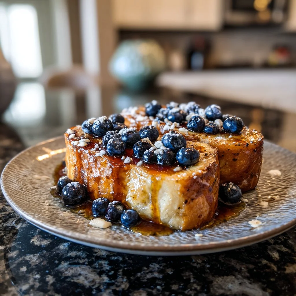Cozy overnight French toast cooking in a Crock-Pot for a delicious breakfast
