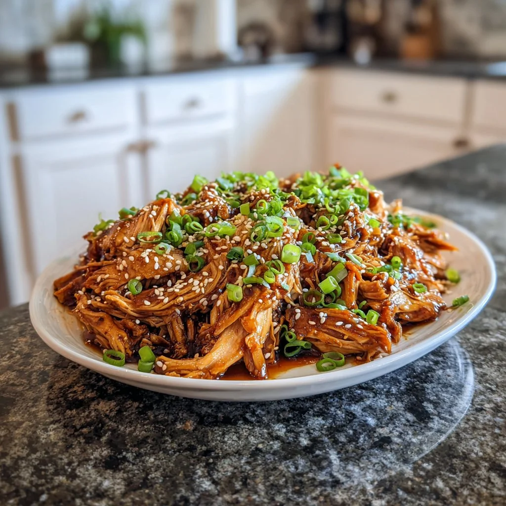 Delicious Dump and Go Crockpot Teriyaki Chicken served in a bowl with rice and vegetables