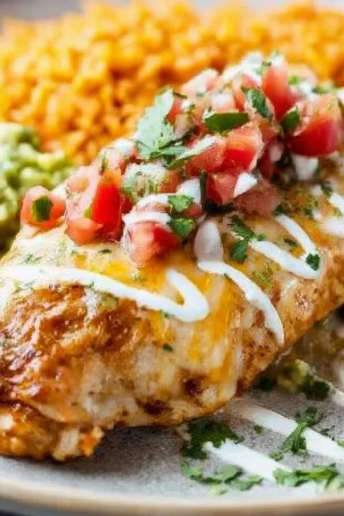 Fiesta Lime Chicken dish garnished with lime and cilantro