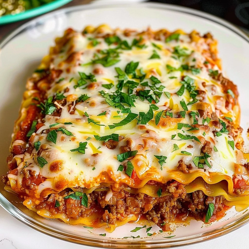 Delicious Keto Lasagna made with low-carb ingredients