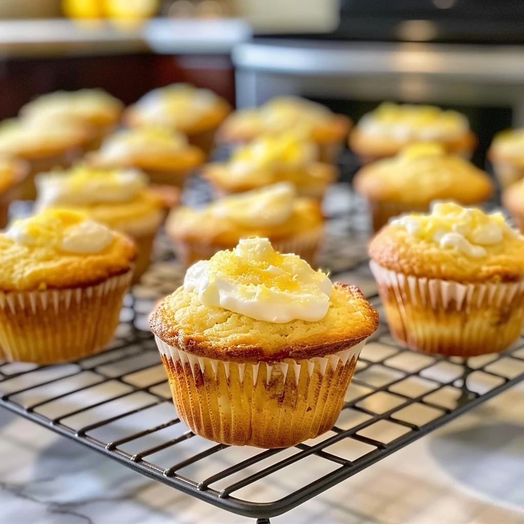 Keto Lemon Cream Cheese Muffins - low carb, delicious and healthy snack