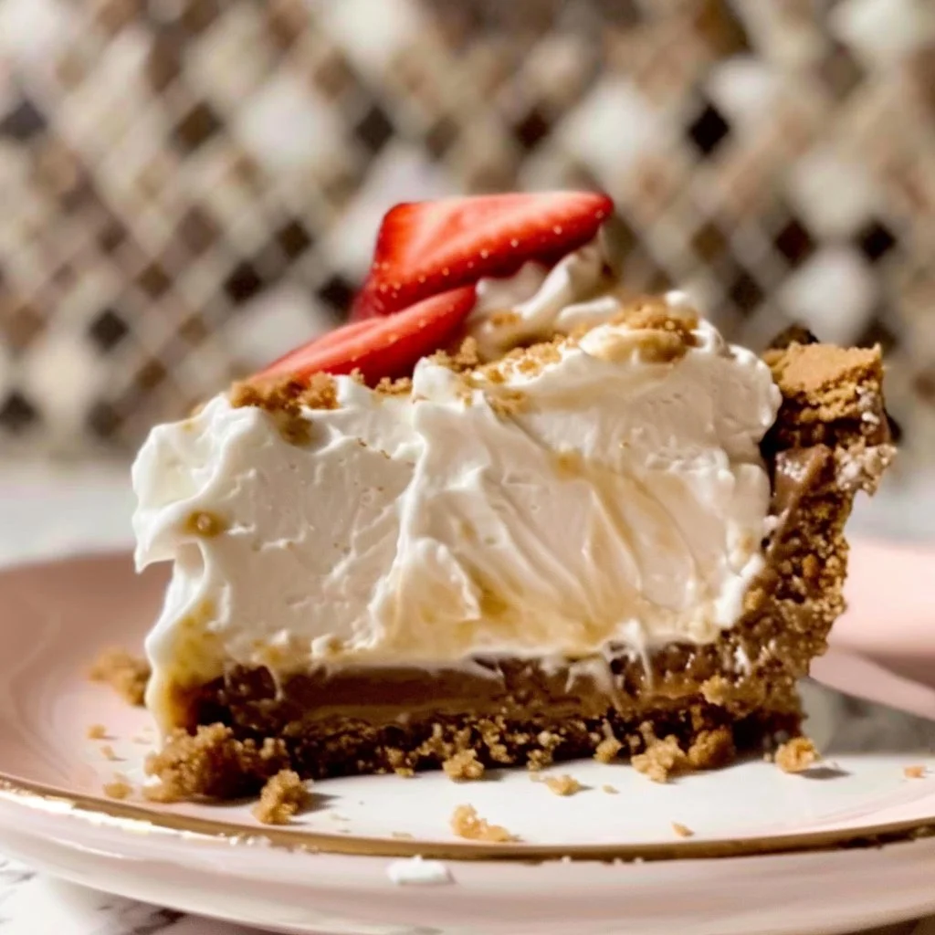 Delicious no-bake cheesecake topped with fresh berries on a dessert plate