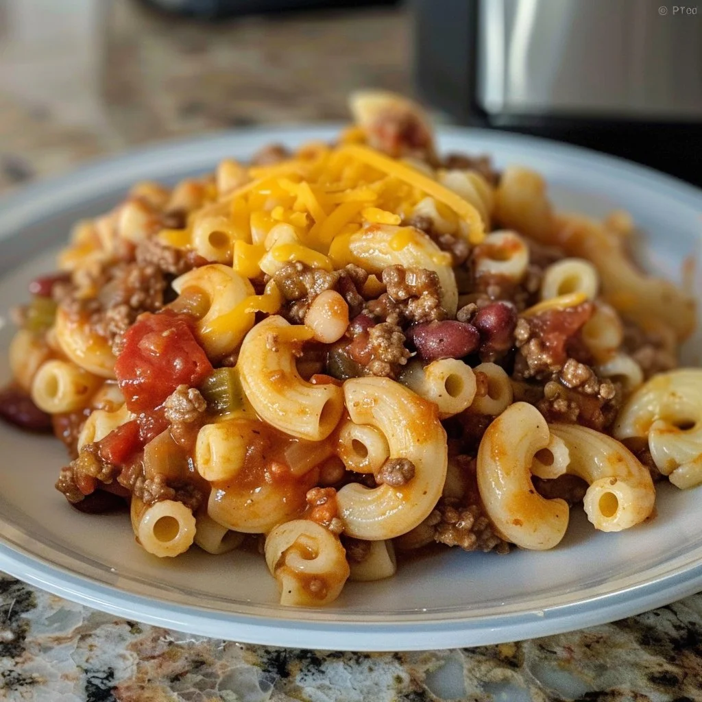 Creamy cozy family dinner featuring a deliciously rich dish served at the table.