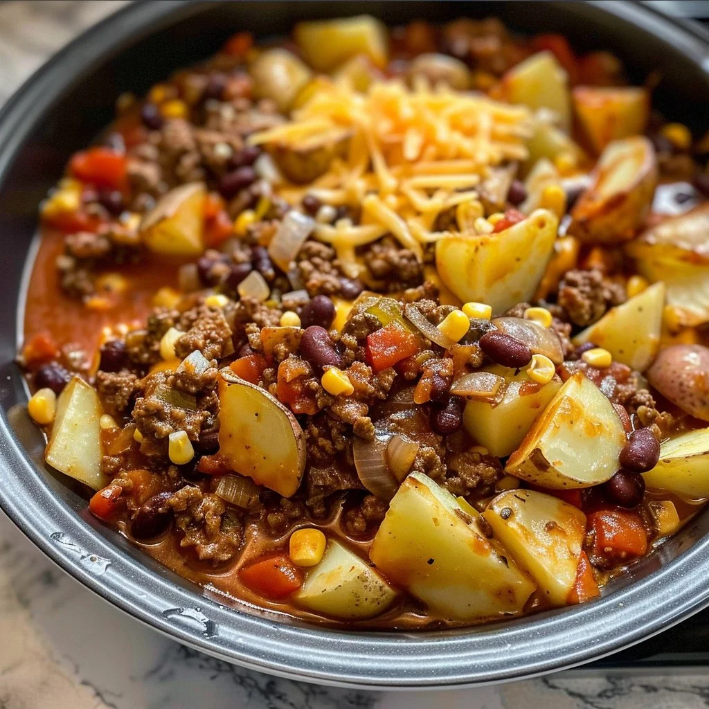 Creamy homemade family dinner served with fresh ingredients and delicious flavors.