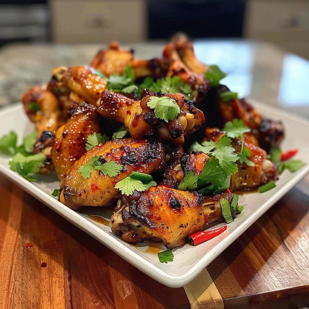 Deliciously marinated Vietnamese Chicken Wings served with dipping sauce