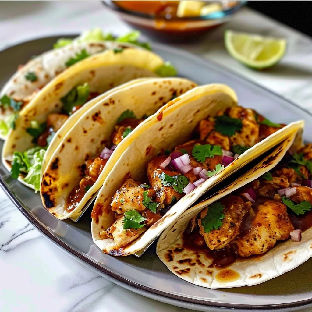 Delicious spread of tacos for a fun family favorite taco night dinner.